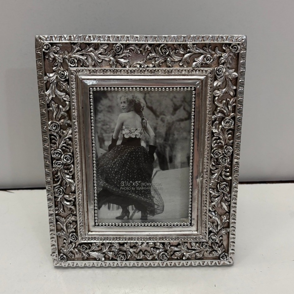 Photo Frame, silver, 3 1/2” x 5”